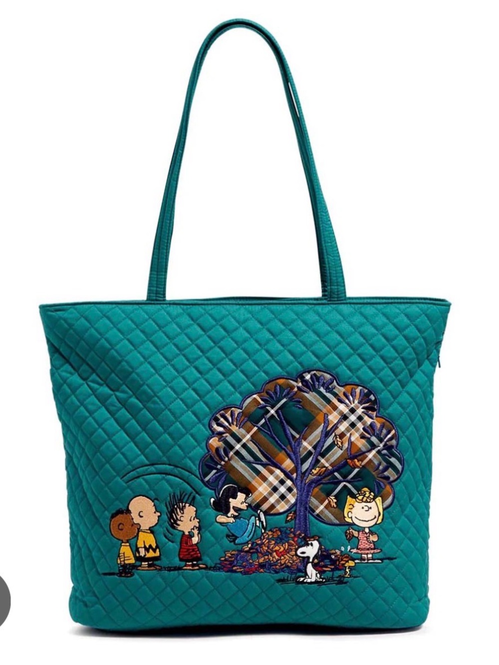 Vera Bradley Peanuts Fall Meadow Vera Tote NWT